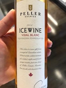Peller Estates Ice Wine Vidal Blanc Vidal Blanc 2014